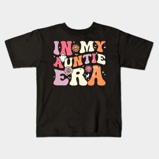 In my Auntie Era Groovy Halloween Aunt Kids T-Shirt